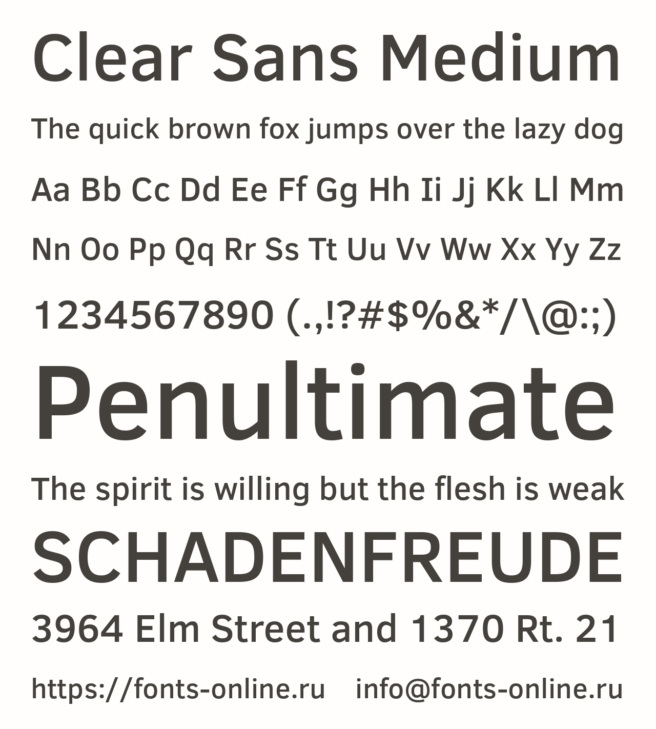 Clear Sans Medium Free Font Download